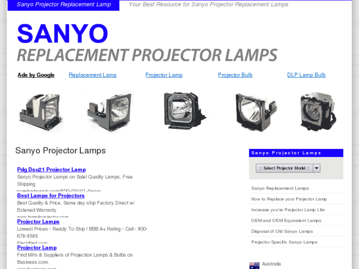 www.sanyoprojectorreplacementlamp.com