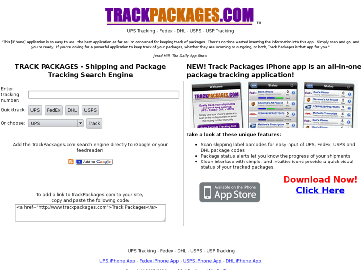 www.trackpackages.com