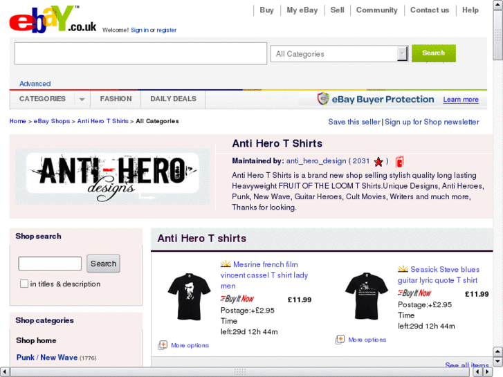 www.antiherotshirts.com