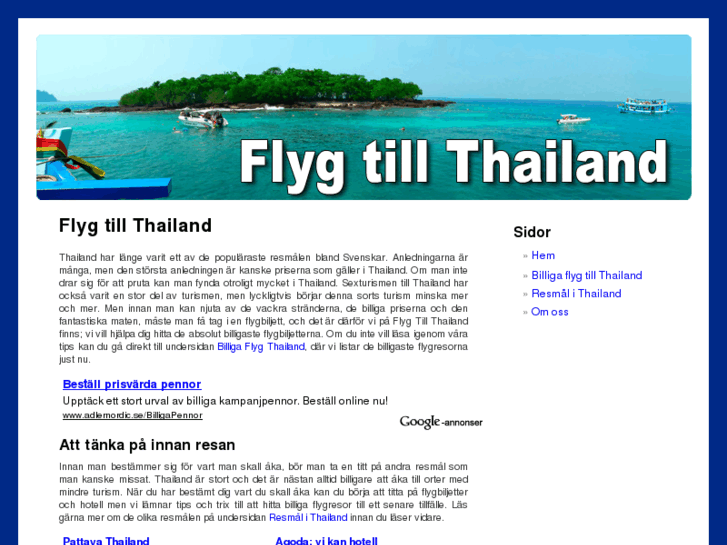 www.flygtillthailand.com