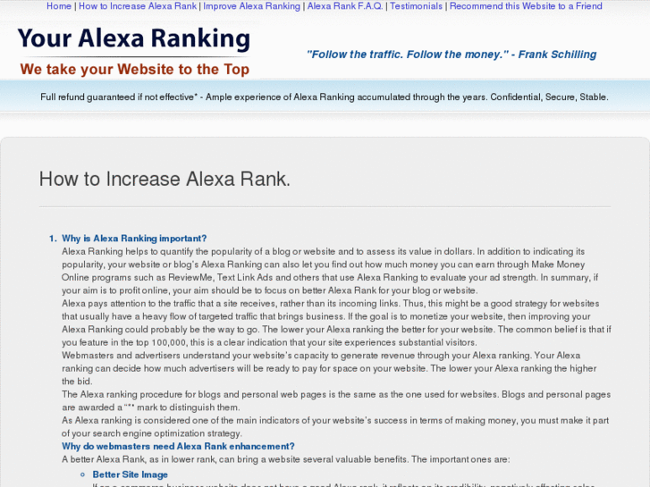 www.howtoimprovealexaranking.com
