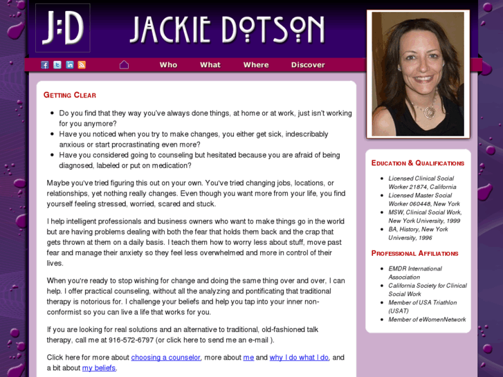 www.jackiedotson.com