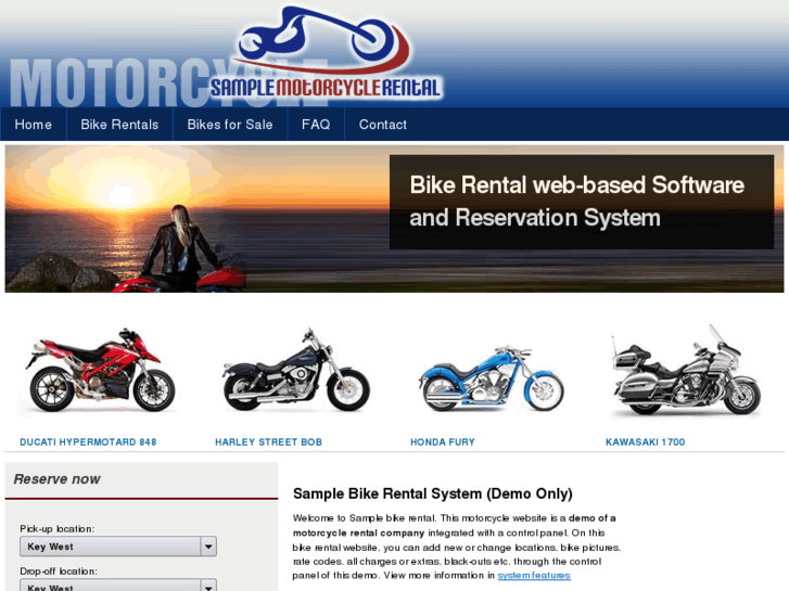 www.samplebikerental.com