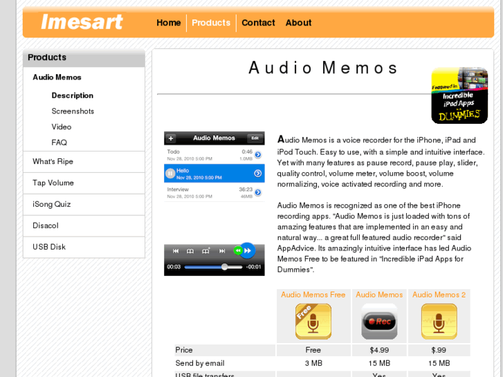 www.audiomemos.com