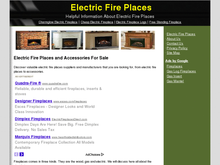 www.electricfireplacesonsale.com