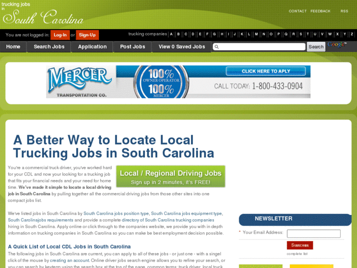 www.truckingjobsinsouthcarolina.com