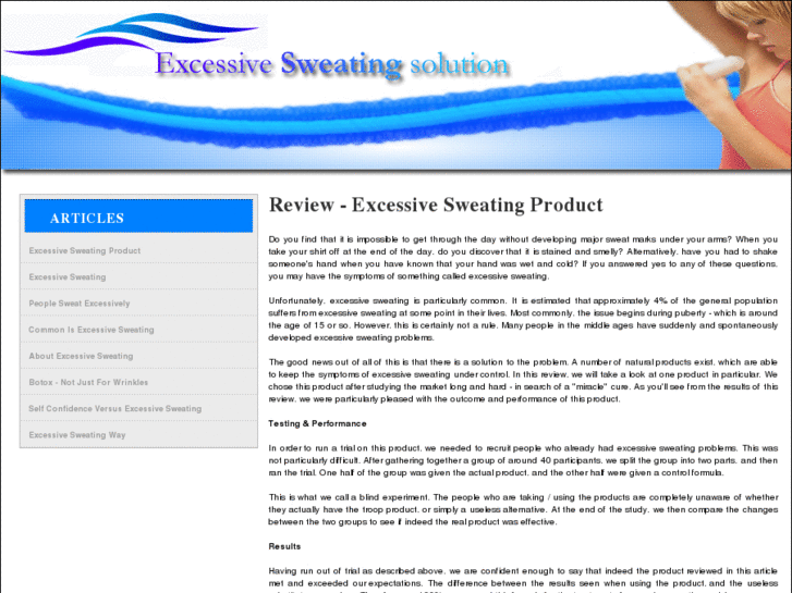 www.excessivesweatingsolution.org
