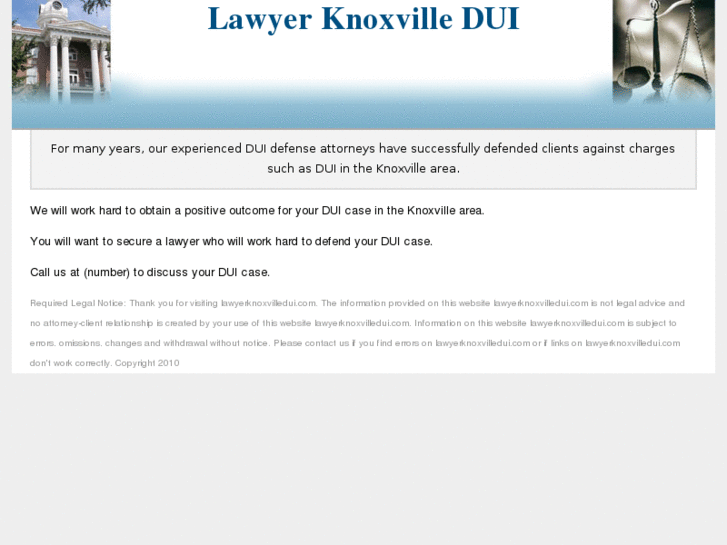 www.lawyerknoxvilledui.com