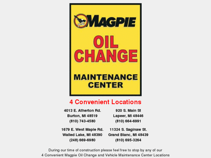 www.magpieoilchange.com