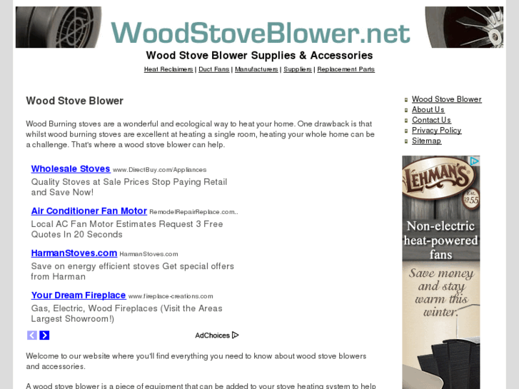 www.woodstoveblower.net