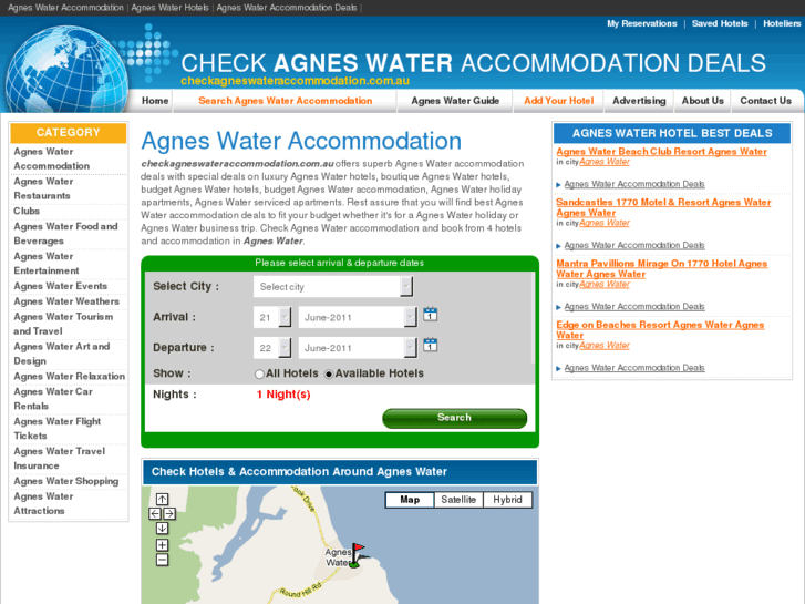 www.checkagneswateraccommodation.com.au