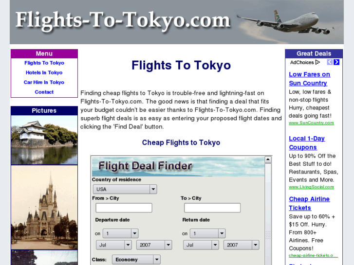 www.flights-to-tokyo.com