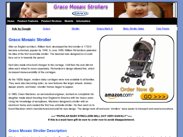 www.gracomosaicstroller.com