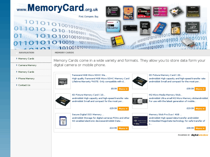 www.memorycard.org.uk