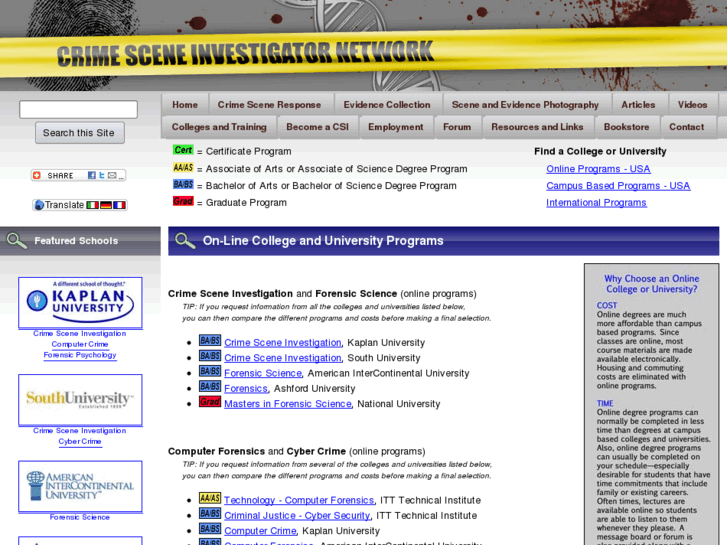 www.csi-degrees.com