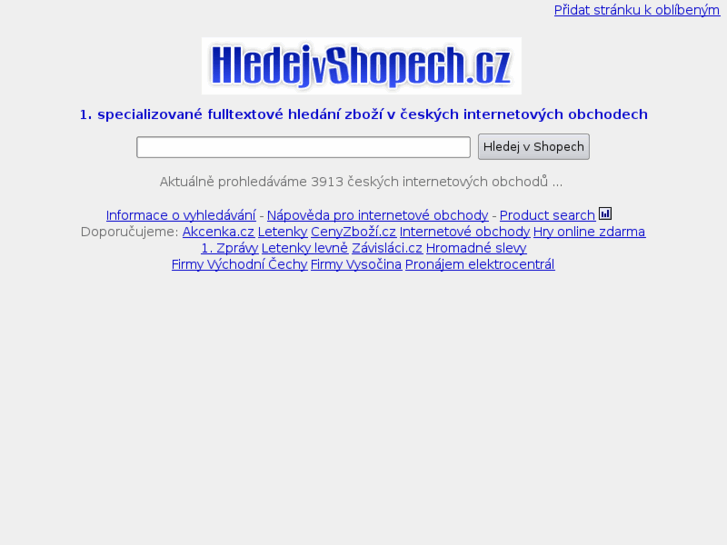 www.hledejvshopech.cz