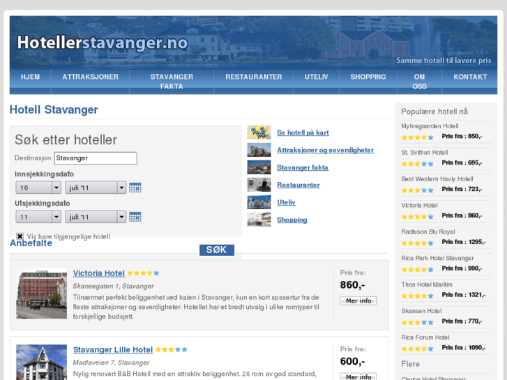 www.hotellerstavanger.no