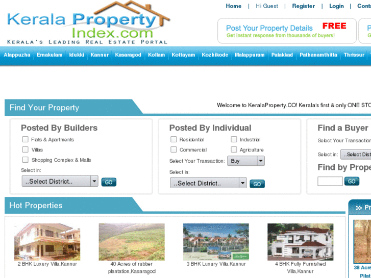 www.keralapropertiesindex.com