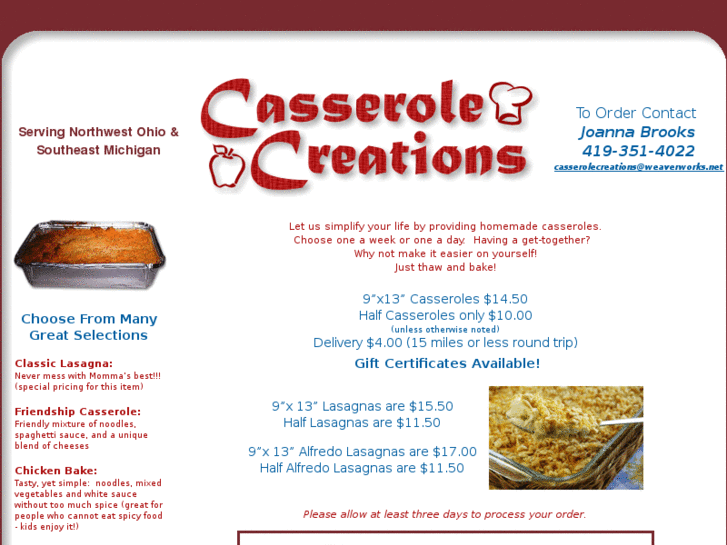 www.casserolecreations.com