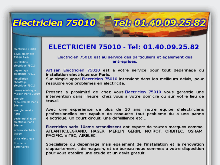 www.electricien75010.com