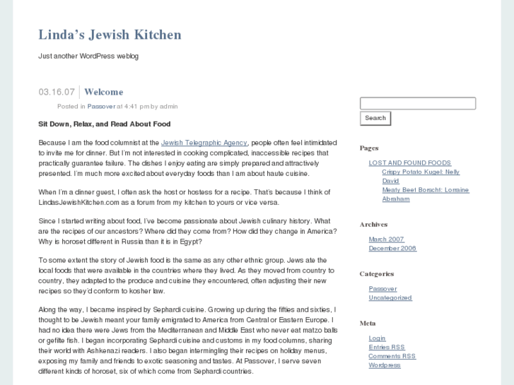 www.lindasjewishkitchen.com