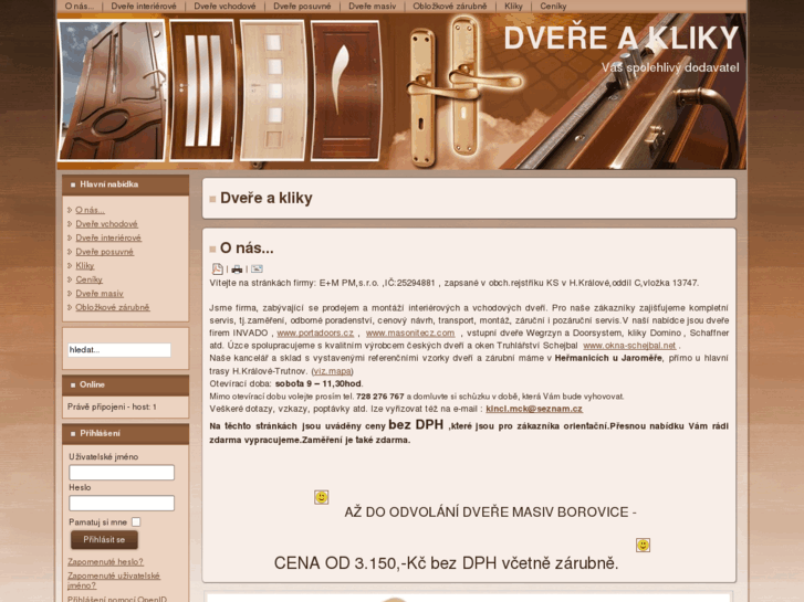 www.dvere-a-kliky.cz