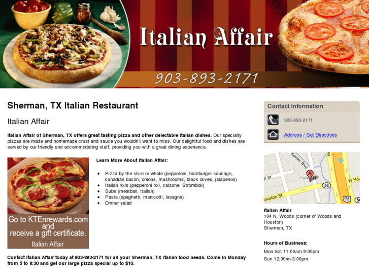 www.italianaffairpizza.com