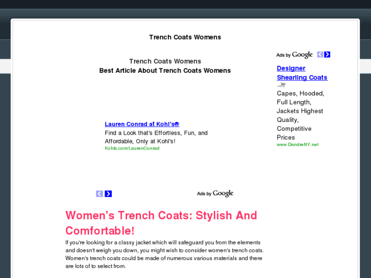 www.trenchcoatswomens.net