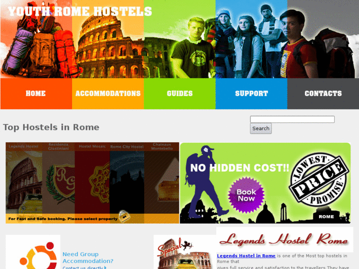 www.youthromehostels.com