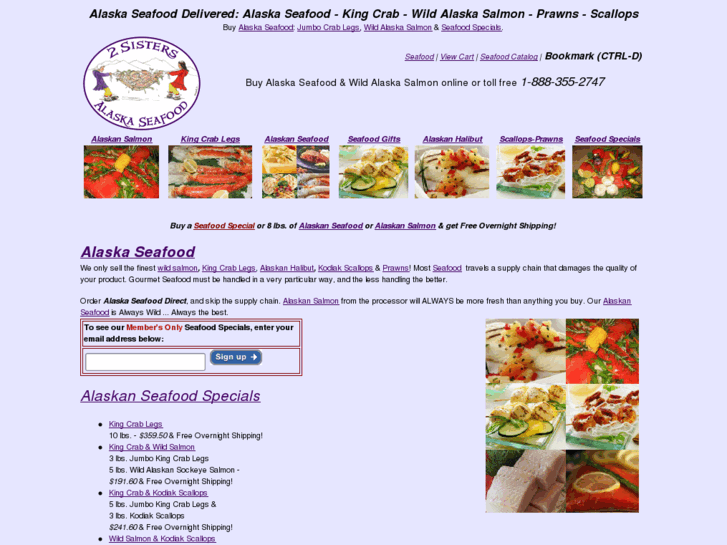 www.2sistersalaskaseafood.com