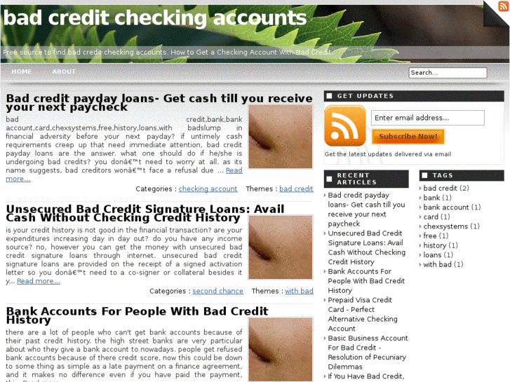 www.badcreditcheckingaccounts.org