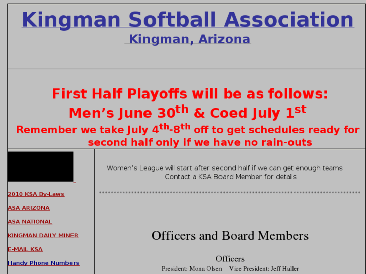 www.kingmansoftballassociation.com