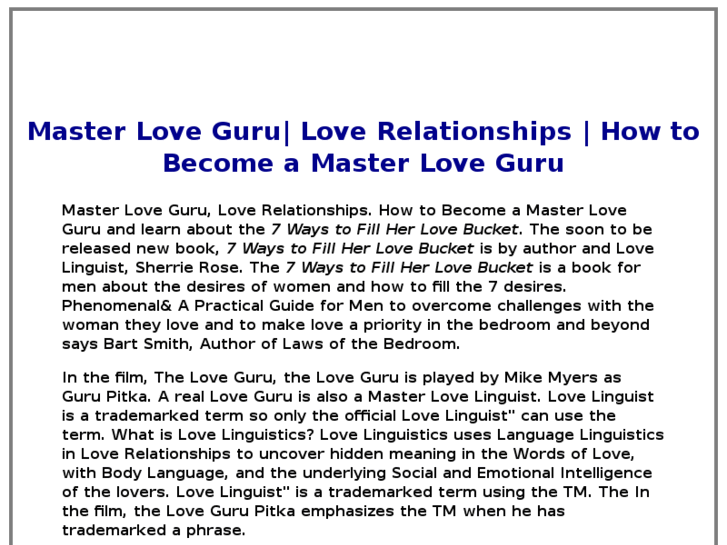 www.masterloveguru.com