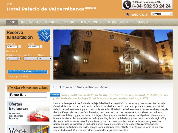 www.palaciovalderrabanoshotel.com