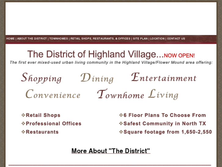 www.thedistrictofhighlandvillage.com