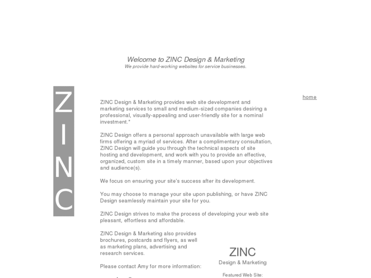 www.zincdesignandmarketing.com