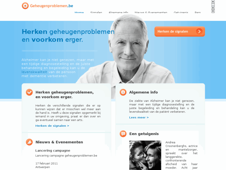 www.geheugenproblemen.be