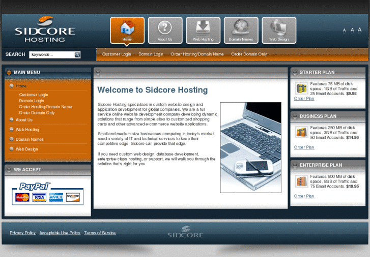 www.sidcorehosting.com