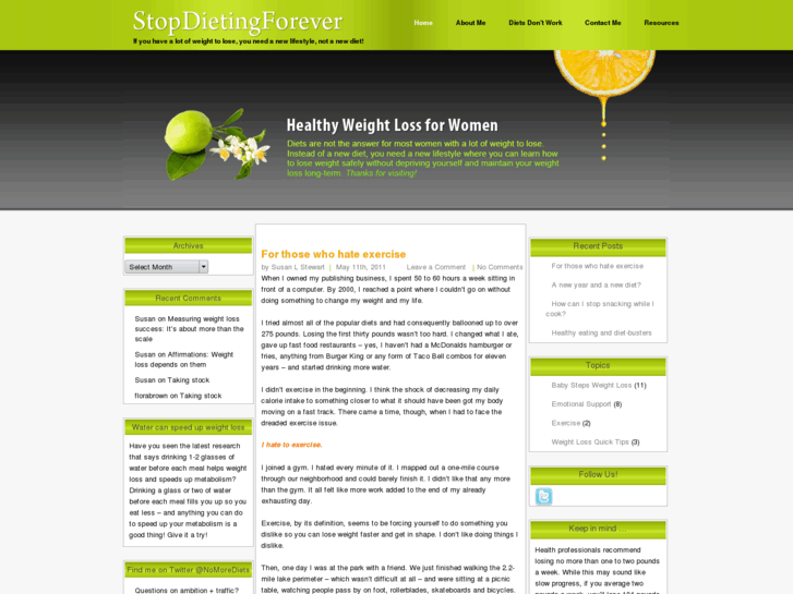 www.stopdietingforever.com