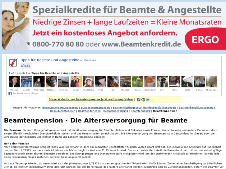 www.beamtenpension.de