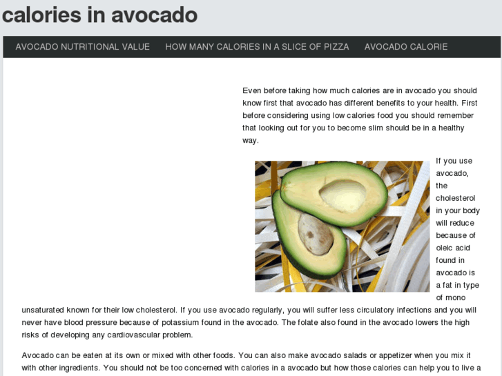 www.caloriesinavocado.info