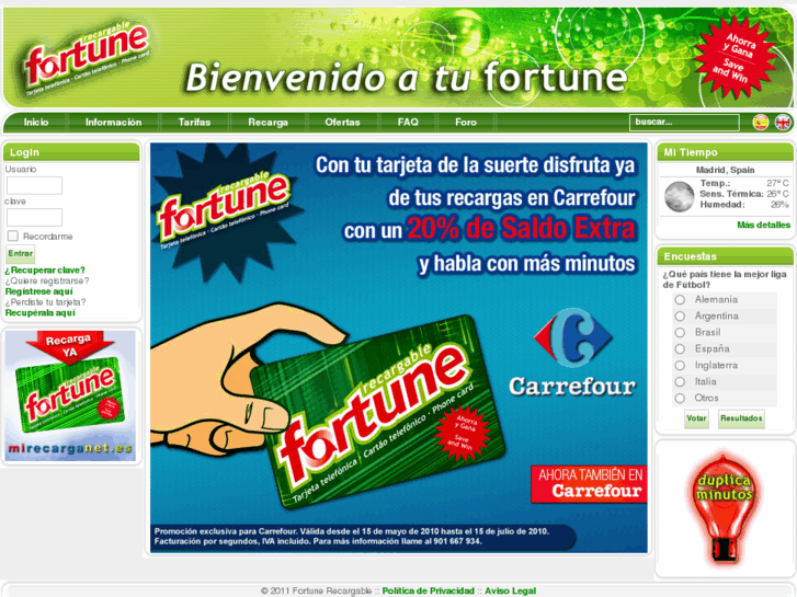 www.fortunerecargable.com