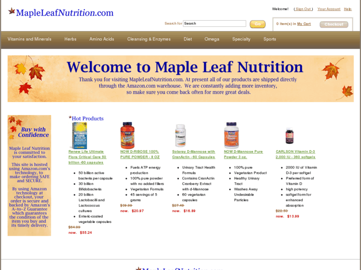 www.mapleleafnutrition.com