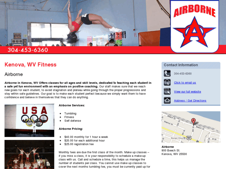 www.airbornetumblinggymnastics.com