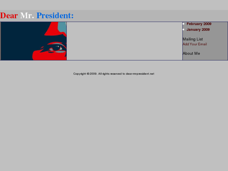 www.dear-mr-president.net