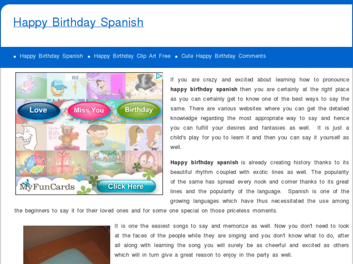 www.happybirthdayspanish.com