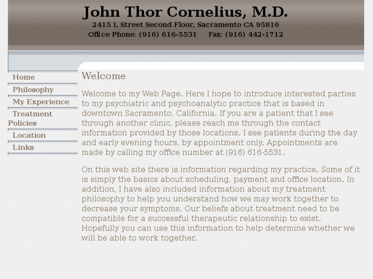 www.johnthorcorneliusmd.com