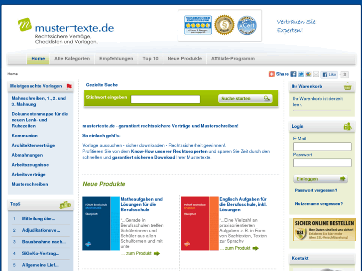 www.mustertexte.de