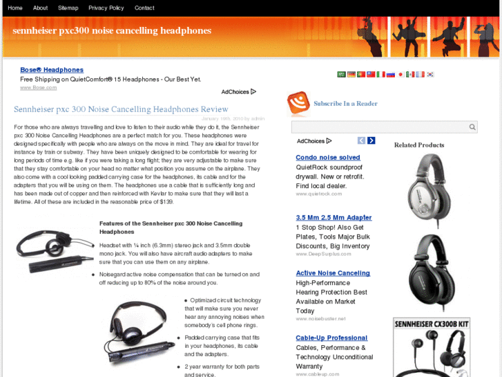 www.sennheiserpxc300noisecancellingheadphones.com