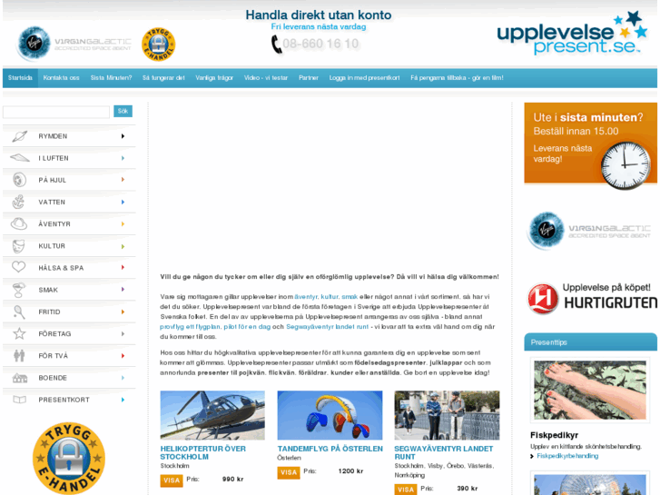 www.upplevelsepresent.se
